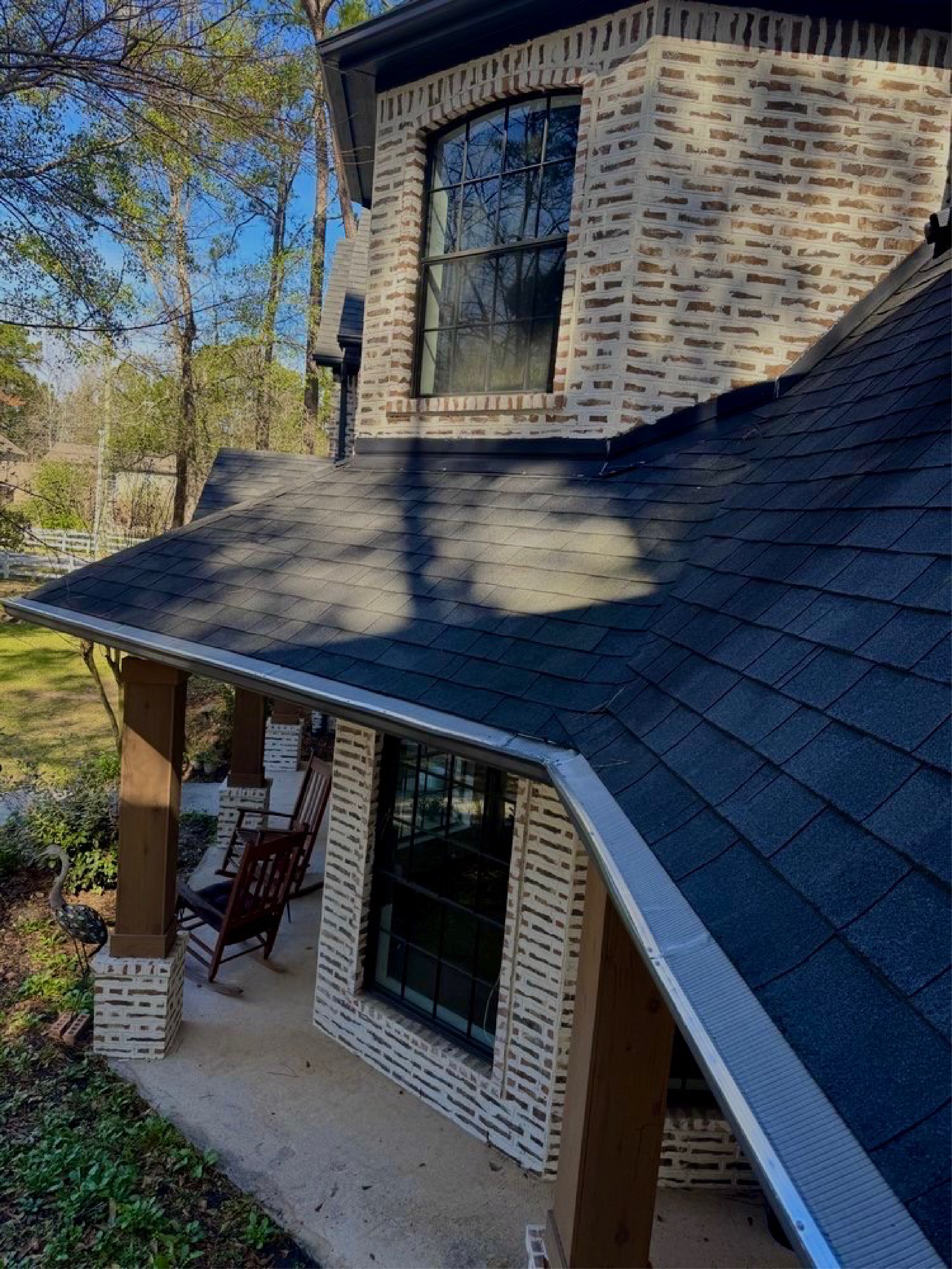 Roofline and gutter detail